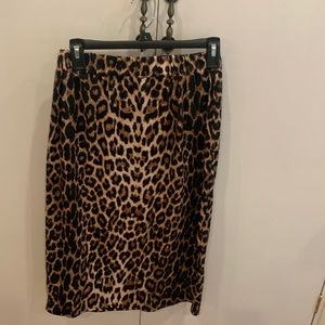 Shein leopard print pencil skirt